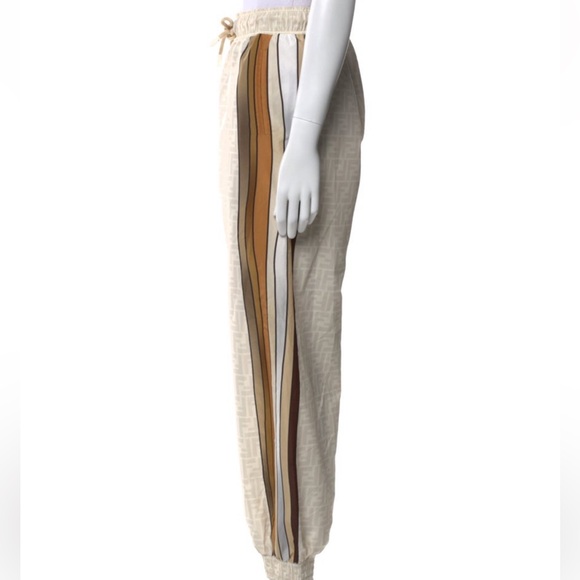 Fendi Beige Monogram Joggers with Brown Accents - Picture 2 of 3